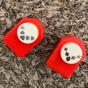 ♥️♦️Set of 2 Corner Punches, Hearts & Diamonds